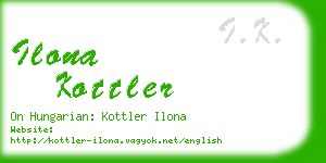 ilona kottler business card